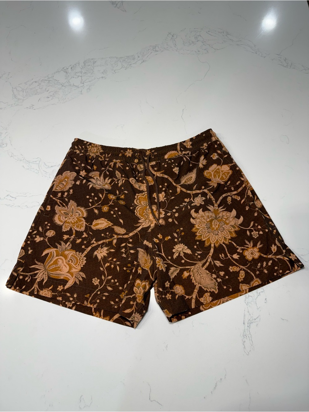 Zimmermann Brown Printed Swim Shorts